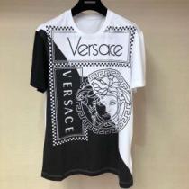 VERSACE ヴェルサーチ 半袖Tシャツ 2色可選 夏大人気のアイテム リラッ...