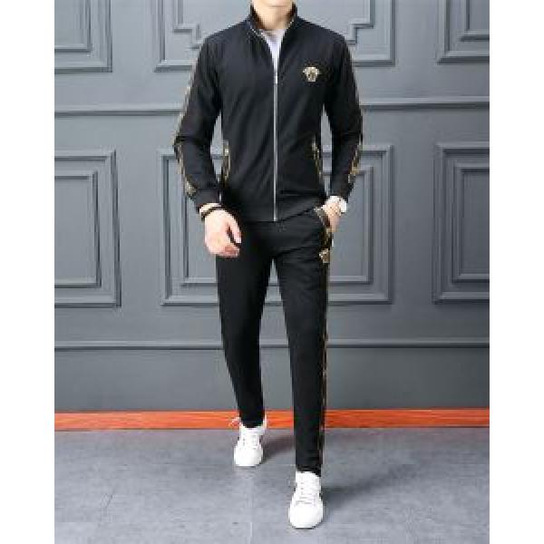 2026夏ファション新品 ヴェルサーチ馴染みやすいスタイル美品 VERSACE 上下セット2色可選