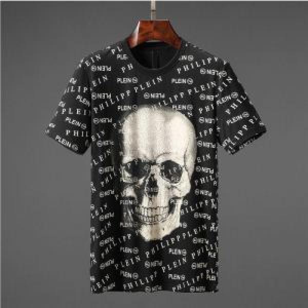 フィリッププレイン PHILIPP PLEIN  きちんと感が抜群 Tシャツ/ティーシャツ 2色可選 2026春夏のトレンド新商品