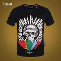 フィリッププレイン PHILIPP PLEIN  大人っぽく仕上げ Tシャツ/テ...