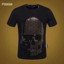 Tシャツ/ティーシャツ きれいめ派に上質 フィリッププレイン PHILIPP PLEIN 知的な雰囲気夏着物