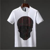 Tシャツ/ティーシャツ 今季流行りの人気新作  2色可選フィリッププレイン PH...