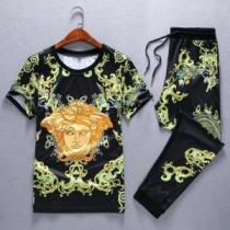 お洒落トレンド人気 半袖 上下セット 2026夏ファション新品 VERSACE ...