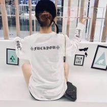 2色可選 CHROME HEARTSクロムハーツ大人っぽい雰囲気 長袖Tシャツオ...
