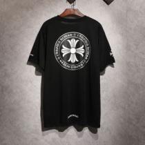 上品なリラックス感 2色可選 CHROME HEARTS 半袖Tシャツクロムハー...
