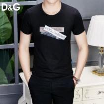 2026年最新ファッション 爽やかカジュアル人気 Dolce&Gabbana ドルチェ＆ガッバーナ 半袖Tシャツ 2色可選