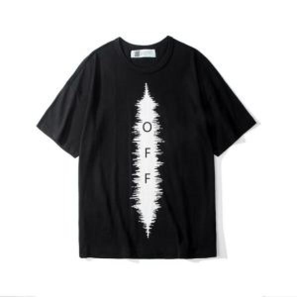 夏らしい季節感 Off-White オフホワイト 半袖Tシャツ OFF BLACK 2色可選 2026年夏の一押しファッションアイテム