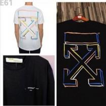 Off-White オフホワイト 半袖Tシャツ 2色可選 オシャレ印象で人気の高...