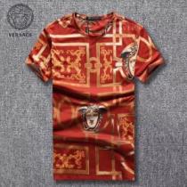 夏気分UP最新コレクション 2色可選 半袖Tシャツ VERSACE ヴェルサーチ...