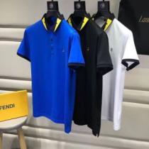 春夏シンプルファッションでOK！ 半袖Tシャツ FENDI フェンディ 3色可選...
