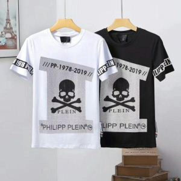 Tシャツ/ティーシャツ 2色可選 2026春夏は人気定番 おしゃれな大人の着こなし フィリッププレイン PHILIPP PLEIN