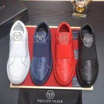 PHILIPP PLEIN フィリッププレイン カジュアルシューズ 4色可選 【...