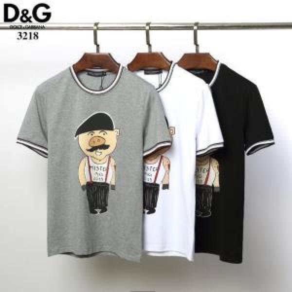 特価セール 3色可選2026夏ファション新品 ドルチェ＆ガッバーナ Dolce&Gabbana  Tシャツ/半袖 格安SALE