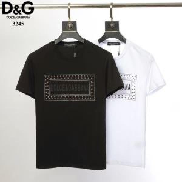 2026年最新ファッション 2色可選 ドルチェ＆ガッバーナ Dolce&Gabbana  Tシャツ/半袖特価セール