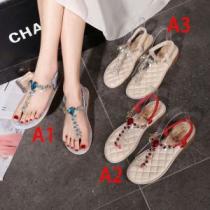 CH CH サンダル 3色可選 夏に良く似合うちょっと新品  2026春夏は人気定番