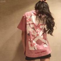 オフホワイト Tシャツ/半袖2026春夏人気トレンドアイテム  オシャレアイテム...