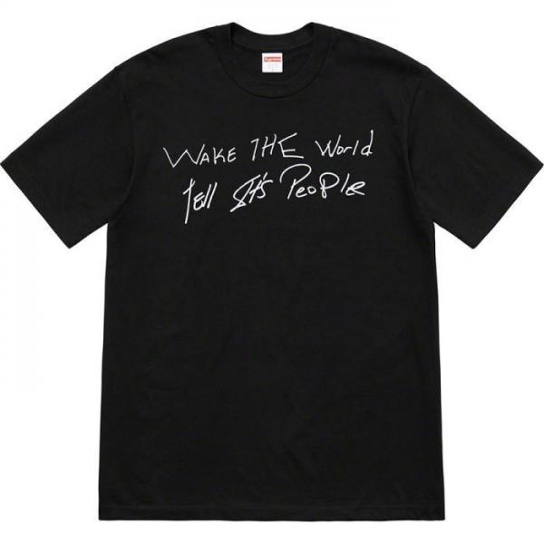柔らかい印象に上質 SUPREME Buju Banton Wake The World Tee  シャツ/半袖 2色可選 2026春夏のトレンド新商品