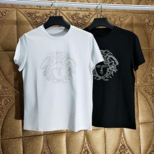 この夏絶対欲しい  Tシャツ/半袖 2色可選 ヴェルサーチ正規品保証19春夏  VERSACE