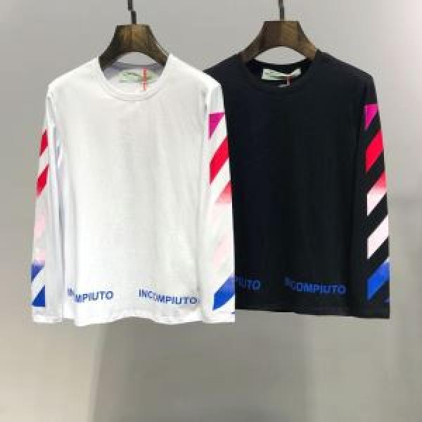 【2026春夏】最新コレクション Off-White オフホワイト 長袖Tシャツ 2色可選 大人の華やかさを演出