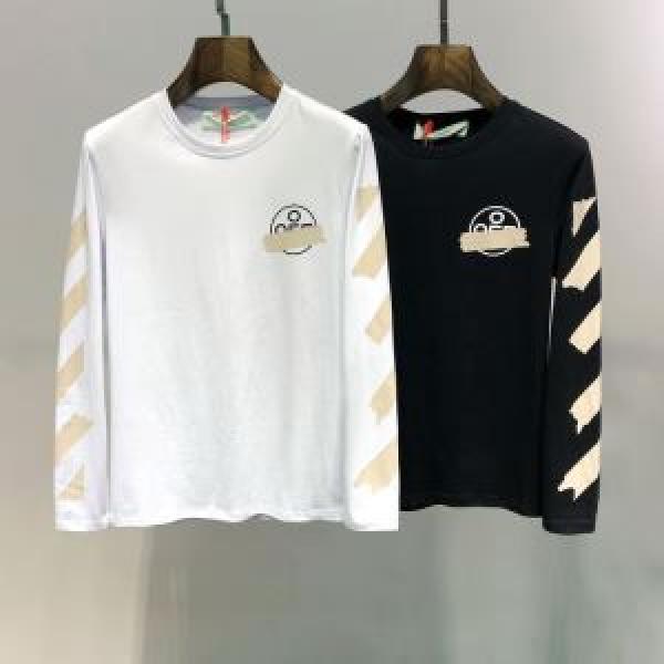 大人の可愛さを引き立て 2026年春夏流行ファッション Off-White オフホワイト 長袖Tシャツ 2色可選