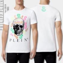 Tシャツ/半袖2026夏ファション新品  2色可選フィリッププレイン PHILI...