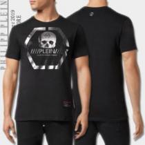 PHILIPP PLEIN Tシャツ/半袖 2026春夏は人気定番 2色可選 都...