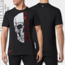 季節感のあるファッション PHILIPP PLEIN Tシャツ/半袖 2色可選フ...
