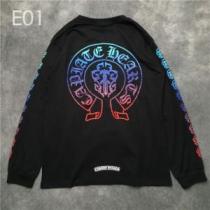 新着アイテム最安値CHROME HEARTS 2026 クロムハーツ 長袖 コピー コットン ロングｔシャツ メンズ コーデ 人気 おすすめ