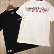 クロムハーツ CHROME HEARTS 半袖Tシャツ 2色可選 男女兼用 夏っ...