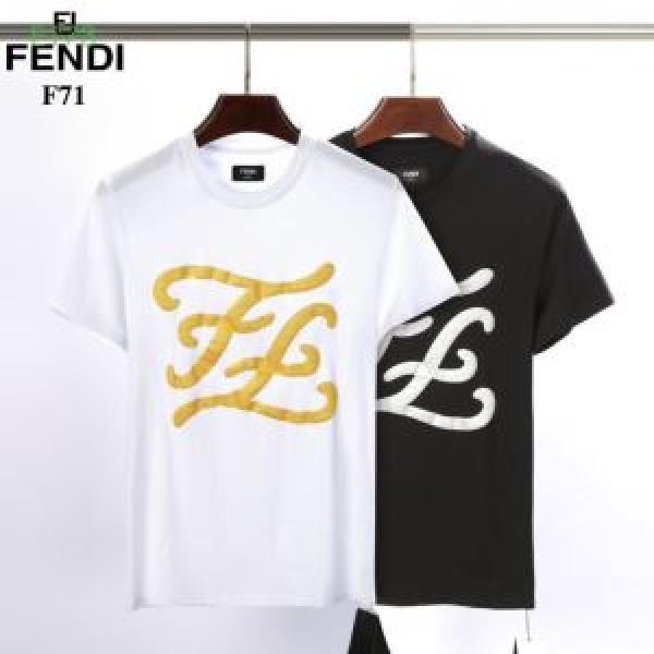 新しい斬新なスタイル 2026年の春夏に着たい 半袖Tシャツ 2色可選 馴染みやすいスタイル美品 フェンディ FENDI