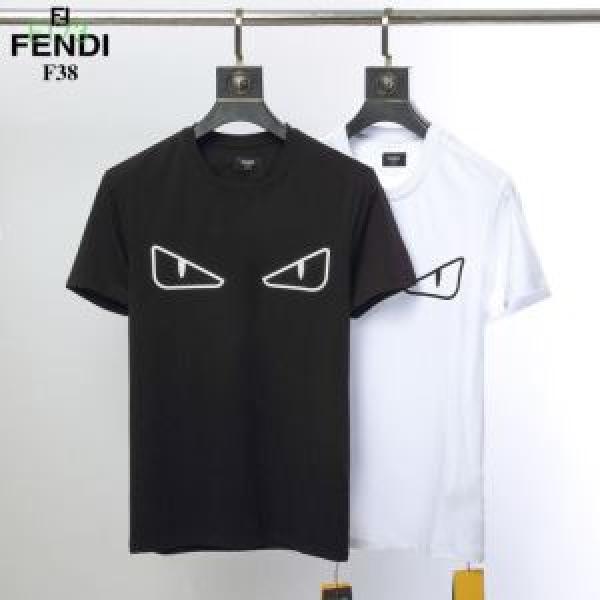 半袖Tシャツ  シンプルながら切れ味のいい フェンディ FENDI2026年春夏シーズンの人気 オシャレ上級者に 2色可選