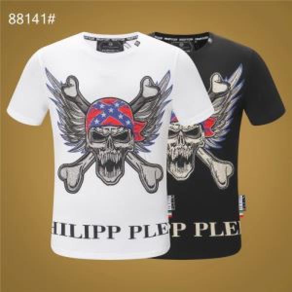 PHILIPP PLEIN Tシャツ/半袖  2色可選トレンド感があって涼しげ フィリッププレイン 2026年春夏シーズンの人気