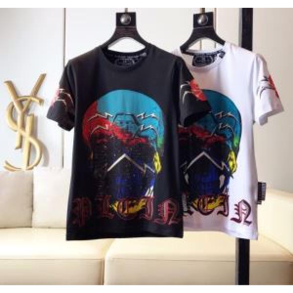 PHILIPP PLEIN Tシャツ/半袖2026春夏は人気定番  2色可選フィリッププレインベストはキレイめな印象に
