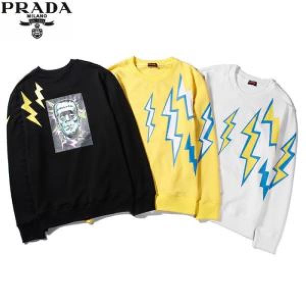 今季トレンドの限定アイテム プラダ PRADA プルオーバーパーカー 3色可選 クラシカルな雰囲気