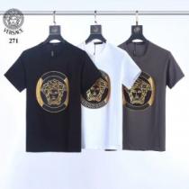 ベストはキレイめな印象に ヴェルサーチTシャツ/半袖   3色可選  2026SS VERSACE 素敵カジュアル春夏新品