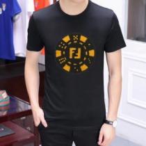 半袖Tシャツ   2色可選 季節感をプラス人気商品 フェンディ FENDI 今か...