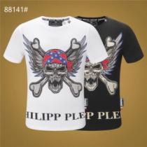 PHILIPP PLEIN Tシャツ/半袖  2色可選トレンド感があって涼しげ ...