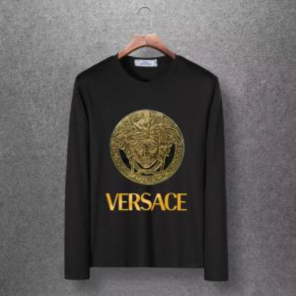速報！2026年秋ファッショントレンド ヴェルサーチ VERSACE 長袖Tシャツ 4色可選 秋冬に大注目のカラー