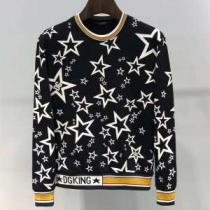 秋冬スウェットシャツおすすめDolce&Gabbana 通販ドルチェ＆ガッバーナパーカーボタン ジャージー フロックスタープリント 新作