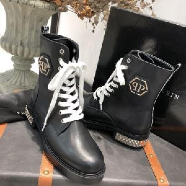 素敵続くトレンド レザーブーツ フィリッププレイン2026秋冬トレンドデザイン  PHILIPP PLEIN 人気の秋冬新作再登場