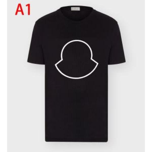 人気ランキング最高MONCLER Geniusプリント ｔシャツ モンクレール コピー メンズ 着こなしコットンウェア コーディネート 黒