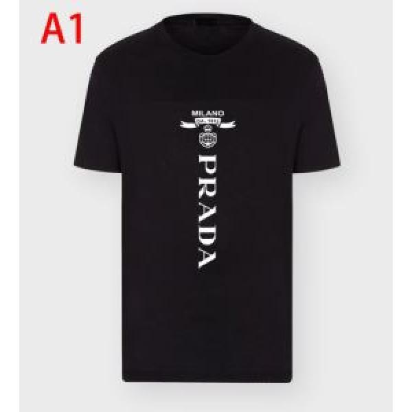 素敵なアイテム 半袖Tシャツ 通勤通学どちらでも使え プラダPRADA万能に使える