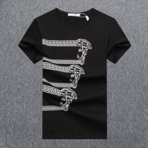 ヴェルサーチ安心安全人気通販 3色可選  VERSACE 20新作です 半袖Tシャツストリート界隈でも人気