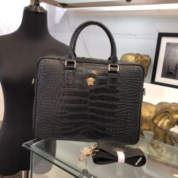 激安2026春夏ヴェルサーチ メデューサ バッグ 値段 ビジネスシーンVERSACE ブリーフケース 安い コピー 収納性抜群