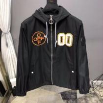 Off-White オフホワイト ジャケット コーデ エレガントな ウィンドブレ...