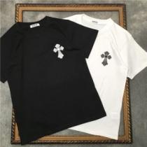 CHROME HEARTS 2色可選 普段のファッション 半袖Tシャツ クロムハ...