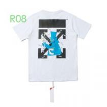 2色可選 Off-White 2026年春夏コレクションオフホワイト 半袖/Tシ...
