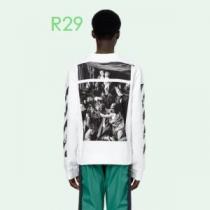 手の届くプライスが魅力的 2色可選 Off-White オフホワイト プルオーバ...
