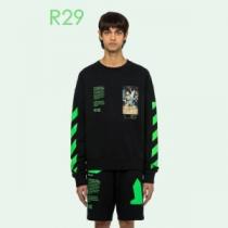 2色可選20新作です Off-White オフホワイト プルオーバーパーカー 通...