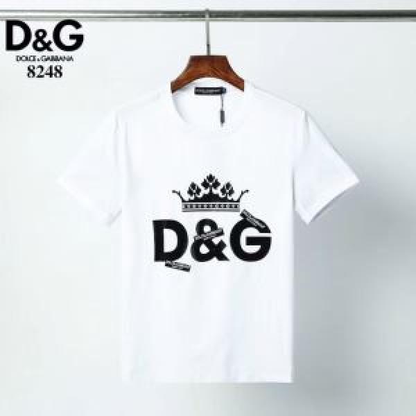 一番手に入れやすい 半袖Tシャツ2色可選  幅広いアイテムを展開 ドルチェ＆ガッバーナ Dolce&Gabbana